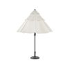 Sombrilla De Poliéster Beige Claro Negro 285 Cm Varilla Metal Manivela Bibione - Beige