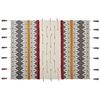 Manta De Algodón Multicolor 130 X 180 Cm Patrón Tribal Accesorio Acogedor Ambala - Multicolor