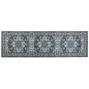 Alfombra De Poliéster Gris Azul 60 X 200 Cm Envejecido Vintage Recibidor Kottar - Gris