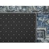 Alfombra De Poliéster Gris Azul 70 X 200 Cm Envejecido Vintage Recibidor Kottar - Gris