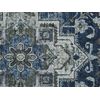 Alfombra De Poliéster Gris Azul 80 X 240 Cm Envejecido Vintage Recibidor Kottar - Gris