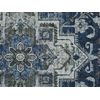 Alfombra De Poliéster Gris Azul 80 X 300 Cm Envejecido Vintage Recibidor Kottar - Gris