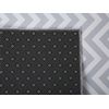 Alfombra De Poliéster Blanco Gris 60 X 200 Cm Patrón Chevron Recibidor Saikheda - Gris