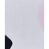 Alfombra De Poliéster Blanco Negro Rosa 120 X 120 Cm Estrella Pelo Corto Sirius - Blanco