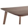 Mesa De Comedor Madera Oscura 150 X 90 Cm Mdf Retro Tradicional Moderno Ephrata - Madera Oscura