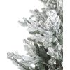 Árbol De Navidad Blanco Verde 180 Cm Sintético Nieve Artificial Ramas Brisco - Blanco