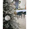 Árbol De Navidad Blanco Verde 180 Cm Sintético Nieve Artificial Ramas Brisco - Blanco