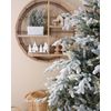 Árbol De Navidad Blanco Verde 210 Cm Sintético Nieve Artificial Ramas Brisco - Blanco