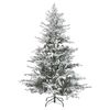 Árbol De Navidad Blanco Verde 180 Cm Sintético Nieve Preiluminado Ramas Brisco - Blanco