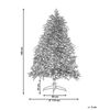 Árbol De Navidad Verde 180 Cm Sintético Artificial Preiluminado Ramas Fiddle - Verde