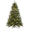 Árbol De Navidad Verde 210 Cm Sintético Artificial Preiluminado Ramas Fiddle - Verde