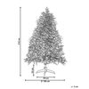 Árbol De Navidad Verde 210 Cm Sintético Artificial Preiluminado Ramas Fiddle - Verde