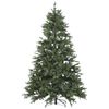 Árbol De Navidad Verde 210 Cm Sintético Artificial Preiluminado Ramas Fiddle - Verde