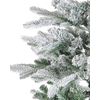 Árbol De Navidad Blanco Verde 180 Cm Nieve Artificial Preiluminado Miette - Blanco