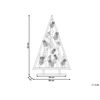 Figura Decorativa Led De Madera De Pino Oscura 62 Cm Piñas Luces Navidad Svidal - Madera Oscura