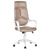 Silla De Oficina Giratoria Altura Ajustable De Poliéster Beige Arena Y Blanco Delight - Beige