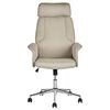 Silla De Oficina Reclinable De Poliéster Beige Plateado Giratorio Regulable Pilot - Beige