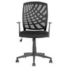 Silla De Oficina Reclinable De Poliéster Negro Giratorio Altura Ajustable Moderno Bonny Ii - Negro