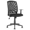 Silla De Oficina Reclinable De Poliéster Negro Giratorio Altura Ajustable Moderno Bonny Ii - Negro