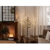 Árbol De Navidad Led De Metal Blanco 160 Cm Decoración Interior Exterior Lappi - Blanco