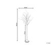 Árbol De Navidad Led De Metal Blanco 160 Cm Decoración Interior Exterior Lappi - Blanco