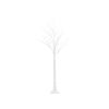 Árbol De Navidad Led De Metal Blanco 160 Cm Decoración Interior Exterior Lappi - Blanco