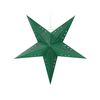 Conjunto De 2 Estrellas Led De Papel Verde Esmeralda 60 Cm Purpurina Motti - Verde