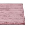 Alfombra De Viscosa Rosa 140 X 200 Cm Pelo Corto Sala De Estar Oficina Gesi Ii - Rosa