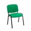 Clp Set De 4 Sillas De Reuniones Ken En Tela Verde 53x53x83 Cm