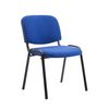 Clp Set De 4 Sillas De Reuniones Ken En Tela Azul 53x53x83 Cm