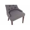 Clp Set De 2 Sillas De Comedor Aberdeen Tela Gris Oscuro 58x55x92 Cm