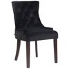 Clp Silla De Comedor Aberdeen En Terciopelo Negro 58x55x92 Cm