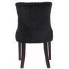 Clp Silla De Comedor Aberdeen En Terciopelo Negro 58x55x92 Cm