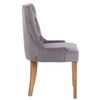 Clp Silla De Comedor Aberdeen En Terciopelo Gris 58x55x92 Cm