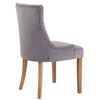 Clp Silla De Comedor Aberdeen En Terciopelo Gris 58x55x92 Cm