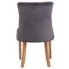 Clp Silla De Comedor Aberdeen En Terciopelo Gris Oscuro 58x55x92 Cm