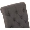 Clp Silla De Comedor Lisburn Tela Gris Oscuro 63x45x98 Cm