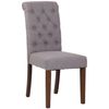 Clp Silla De Comedor Lisburn Tela Gris 63x45x98 Cm