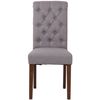 Clp Silla De Comedor Lisburn Tela Gris 63x45x98 Cm