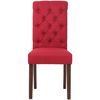 Clp Silla De Comedor Lisburn Tela Rojo 63x45x98 Cm