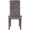 Clp Silla De Comedor Lisburn Terciopelo Gris Oscuro 63x45x98 Cm