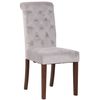 Clp Silla De Comedor Lisburn Terciopelo Gris 63x45x98 Cm