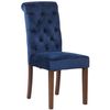 Clp Silla De Comedor Lisburn Terciopelo Azul 63x45x98 Cm