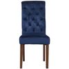 Clp Silla De Comedor Lisburn Terciopelo Azul 63x45x98 Cm