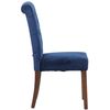 Clp Silla De Comedor Lisburn Terciopelo Azul 63x45x98 Cm