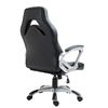 Clp Silla De Oficina Foxton En Polipiel Simil Cuero Negro/gris 72x65x107 Cm