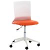 Clp Silla De Oficina Apolda Simil Cuero Naranja 61x61x92 Cm