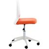 Clp Silla De Oficina Apolda Simil Cuero Naranja 61x61x92 Cm