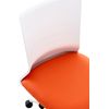 Clp Silla De Oficina Apolda Simil Cuero Naranja 61x61x92 Cm