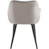 Clp Silla Tanna En Terciopelo Gris 62x58x83 Cm